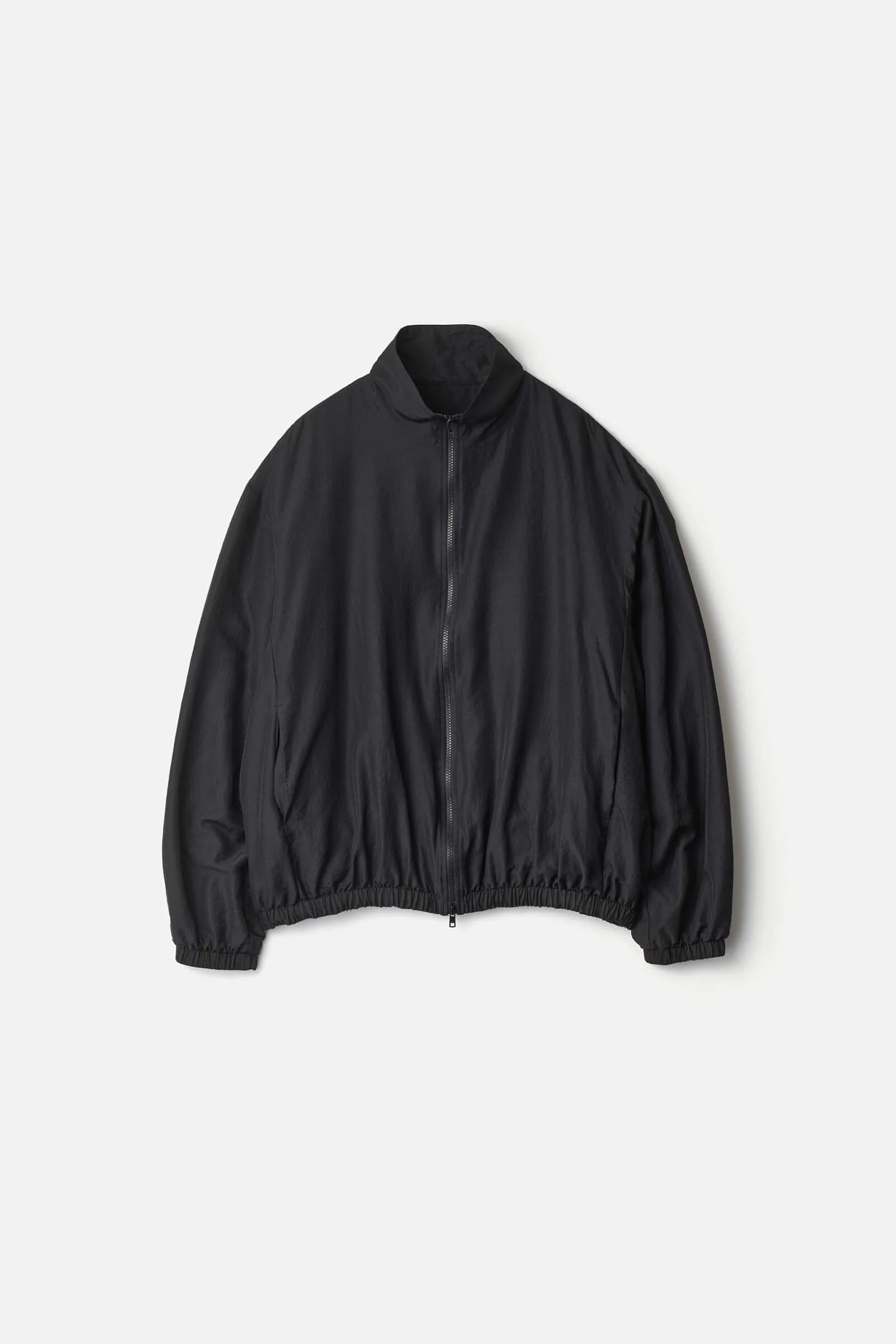 ssstein WOOL/SILK SHIRRED LIGHT ZIP JACKET